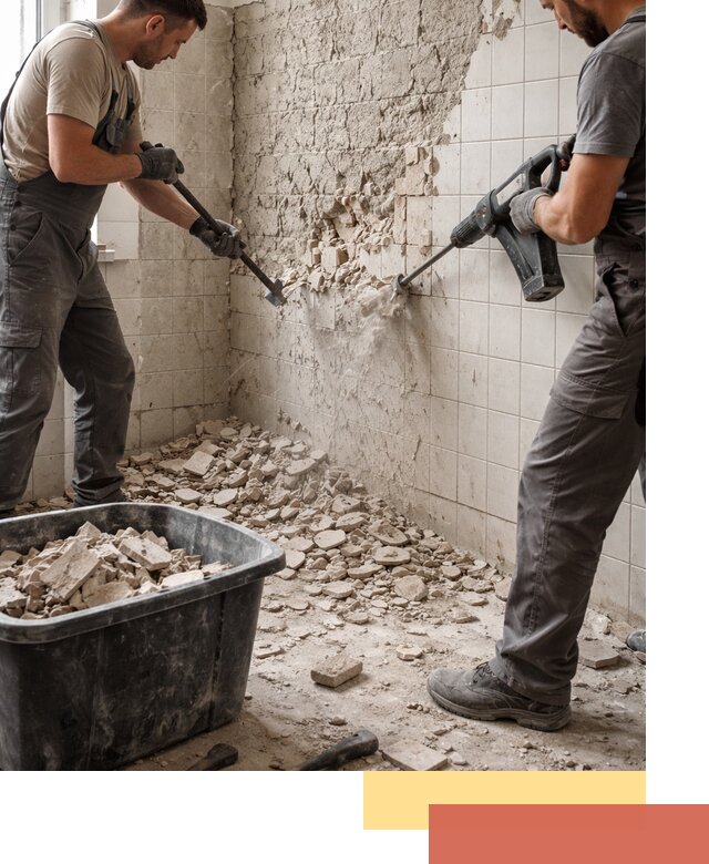 Демонтаж плитки со стен в Воткинске быстро и аккуратно