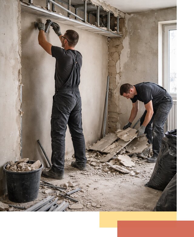 Демонтаж короба из гипсокартона в Воткинске быстро и аккуратно