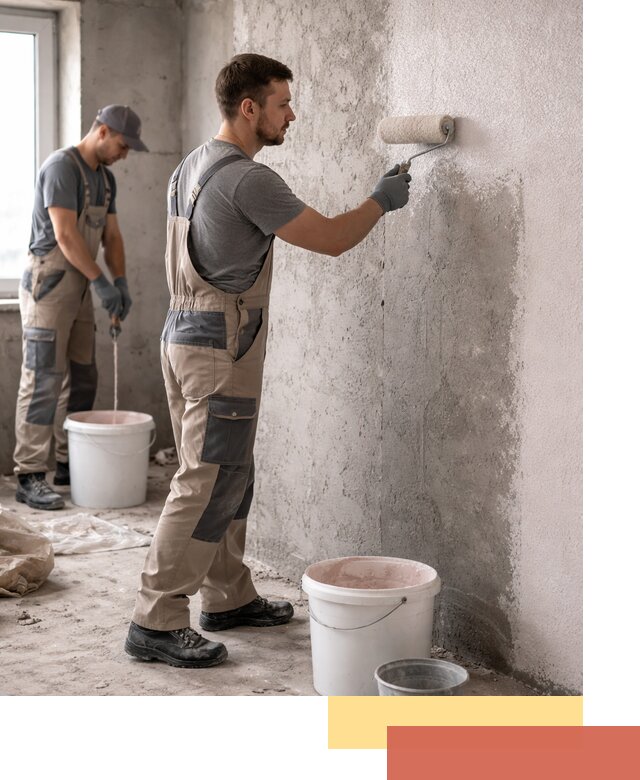 Нанесение бетоноконтакта на стены в Воткинске для последующей отделки