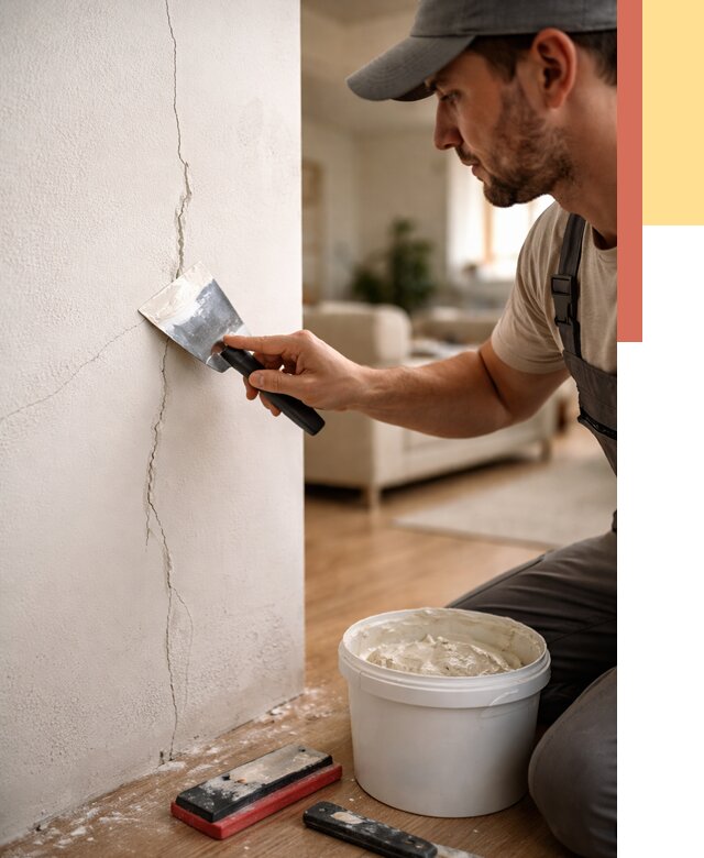 Заделка трещин и сколов в Воткинске от 2538 руб. — быстро и недорого | ОТДЕЛОЧНИК-Втк