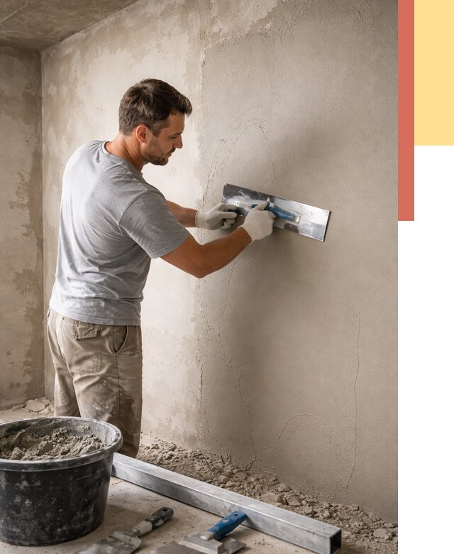 Штукатурка стен без маяков в Воткинске от 7459 руб/м2 — услуги и цена | ОТДЕЛОЧНИК-Втк