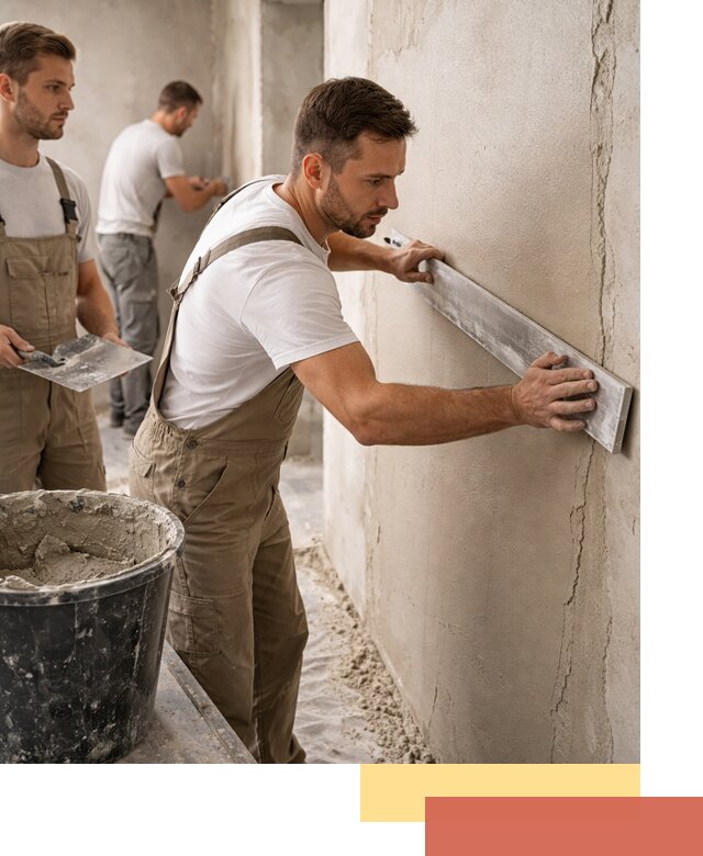 Штукатурка стен без маяков в Воткинске быстро и качественно