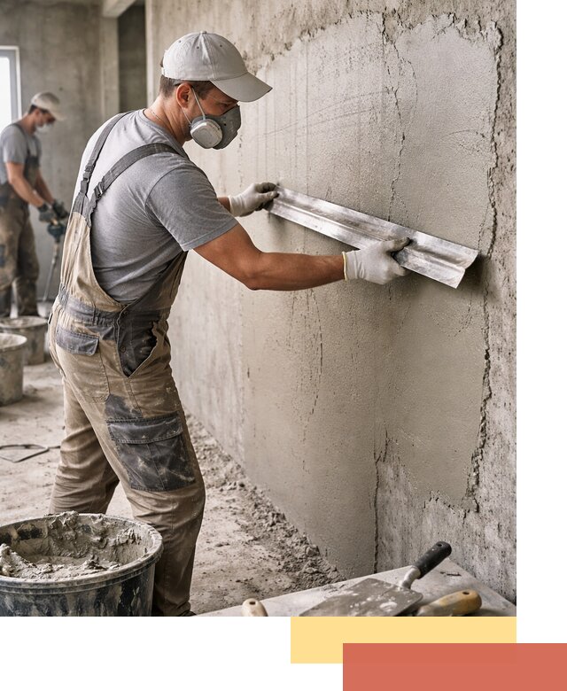 Штукатурка бетонных стен в Воткинске качественно и долговечно