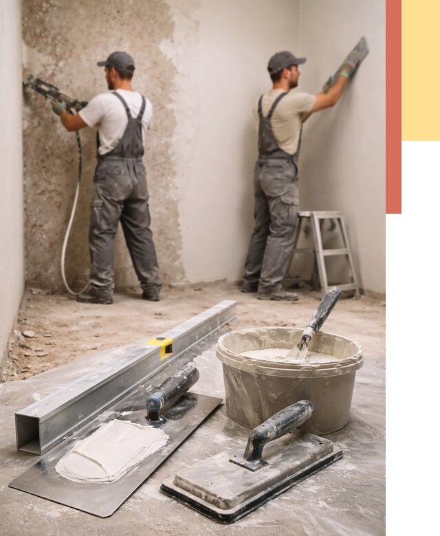 Штукатурка стен под обои в Воткинске от 4662 руб./м2 — выравнивание под обои | ОТДЕЛОЧНИК-Втк