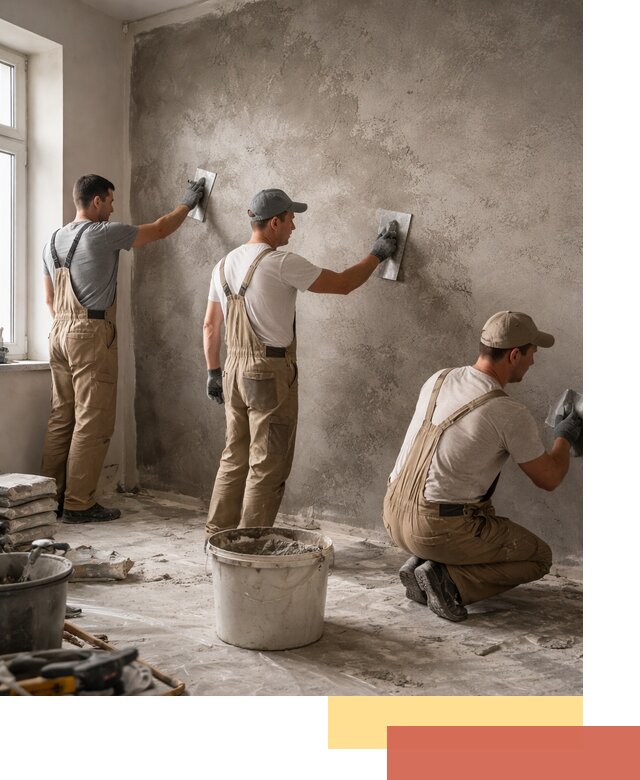 Декоративная штукатурка под бетон в Воткинске для стен и потолков