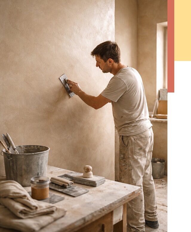 Марокканская штукатурка таделакт в Воткинске под ключ от 4351 руб. | ОТДЕЛОЧНИК-Втк