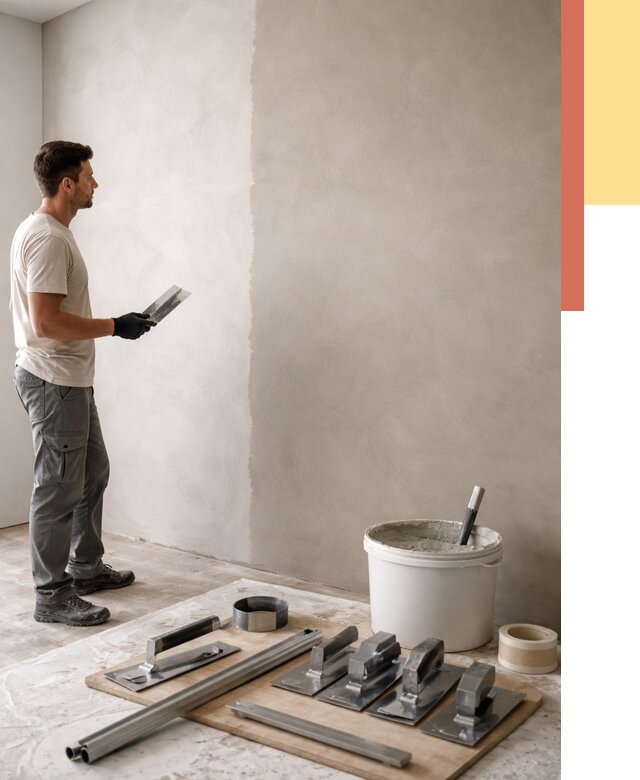 Нанесение микроцемента на стены в Воткинске от 3315 руб./м2 под ключ | ОТДЕЛОЧНИК-Втк