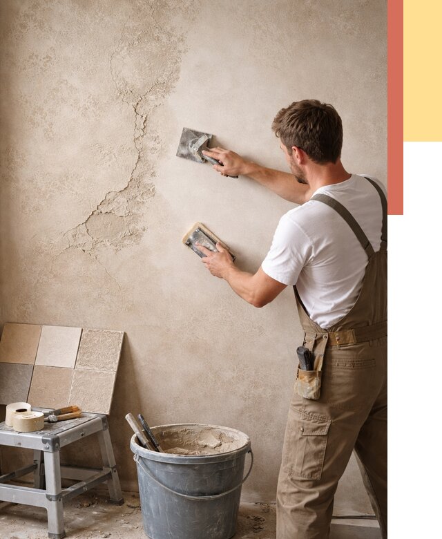 Ремонт декоративной штукатурки в Воткинске от 4662 руб. под ключ | ОТДЕЛОЧНИК-Втк