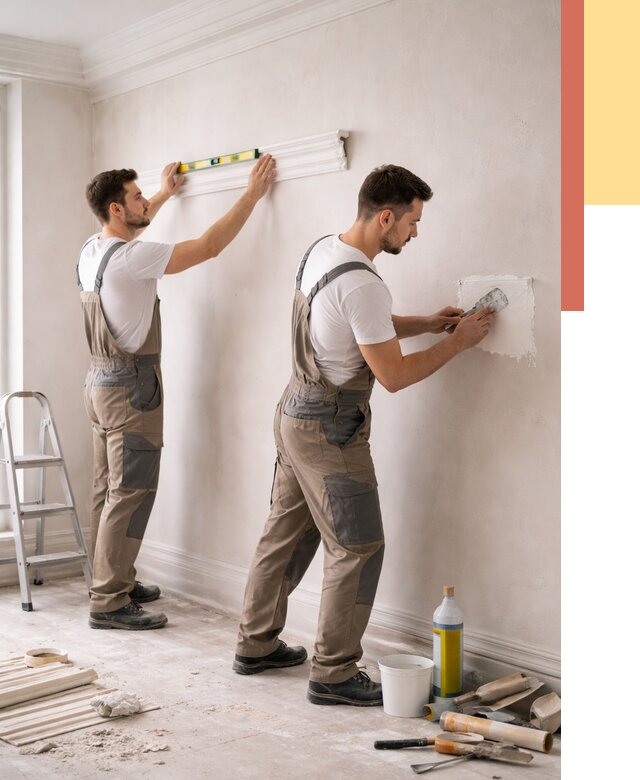 Монтаж лепнины на стены в Воткинске от 4662 руб. — недорого, быстро | ОТДЕЛОЧНИК-Втк