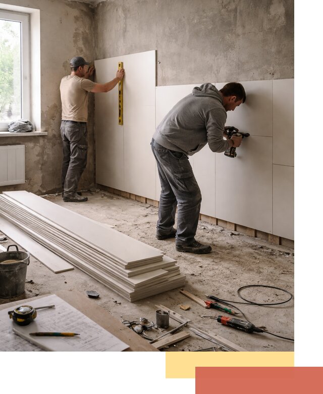 Монтаж ПВХ панелей на стены в Воткинске качественно и быстро