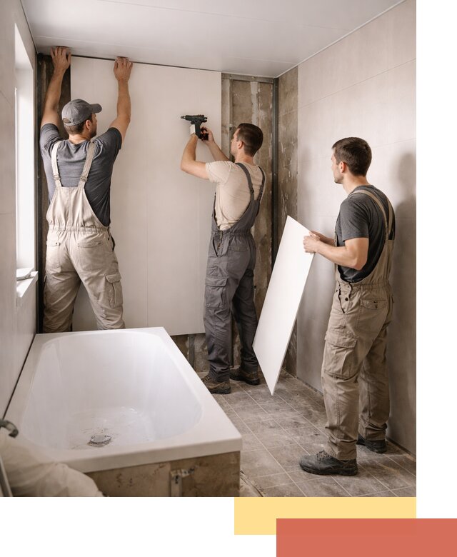 Отделка ванной панели ПВХ профессионально в Воткинске