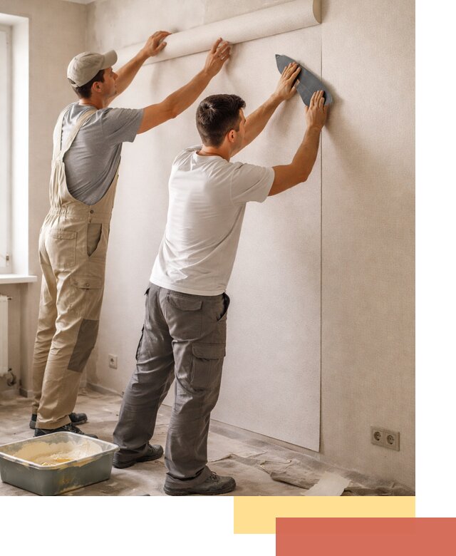 Поклейка виниловых обоев в Воткинске профессионально и качественно