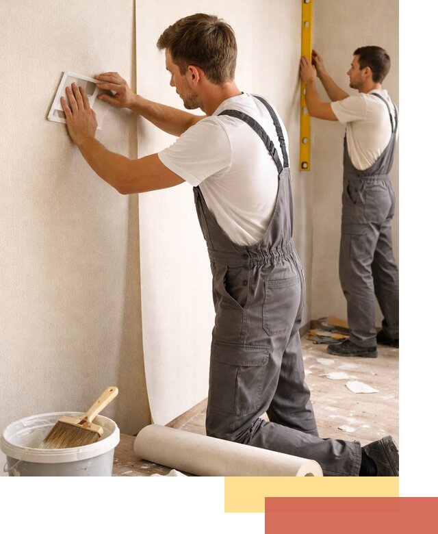 Поклейка бумажных обоев в Воткинске качественно и недорого