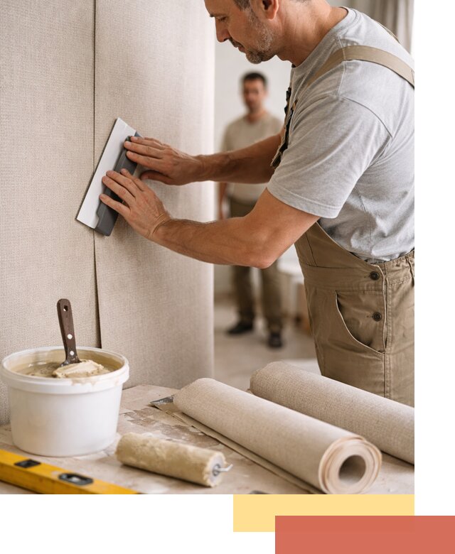 Поклейка текстильных обоев в Воткинске профессионально и аккуратно