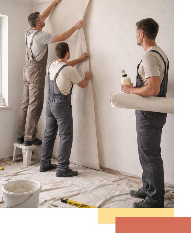 Оклейка стен обоями в Воткинске — качественно и профессионально