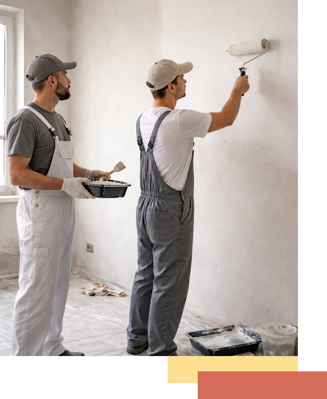 Покраска стен водоэмульсионной краской в Воткинске