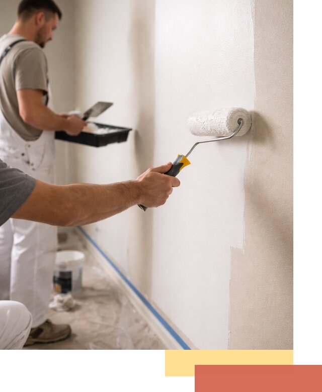 Покраска стен акриловой краской профессионально в Воткинске