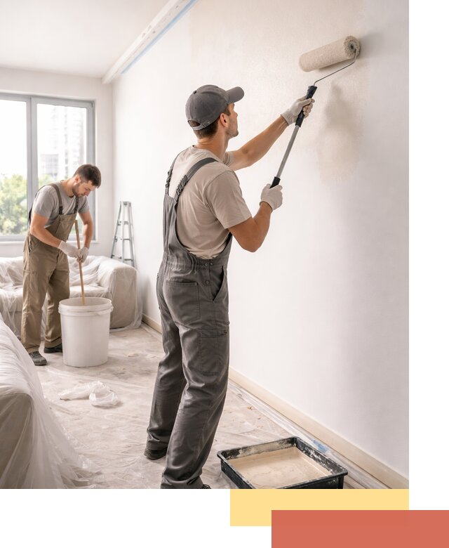 Покраска стен в офисе в Воткинске — быстрый и качественный ремонт