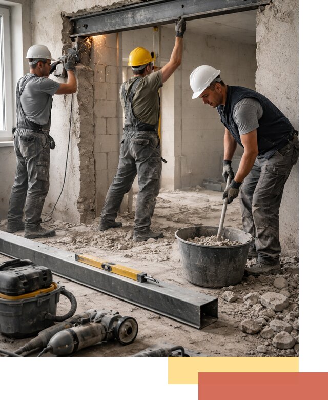 Создание проемов в стенах и несущих конструкциях в Воткинске