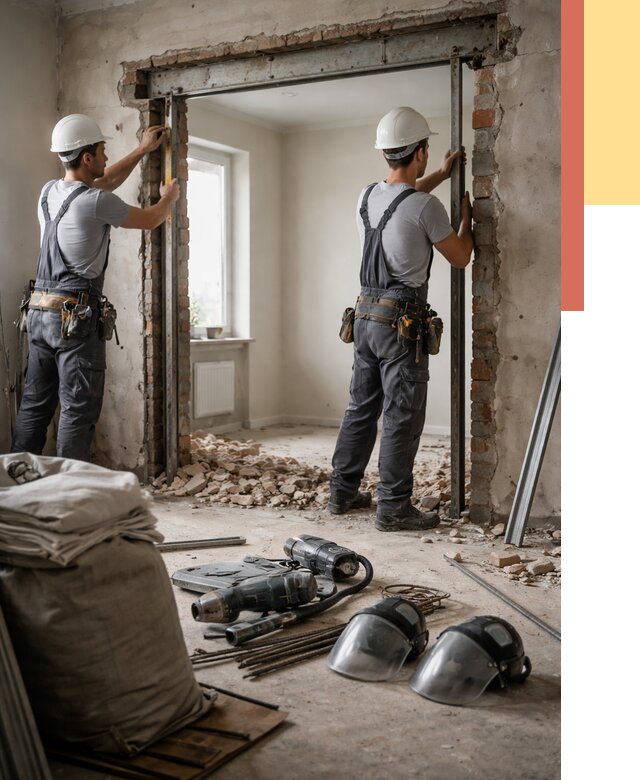 Расширение дверного проема в Воткинске от 12950 руб. под ключ | ОТДЕЛОЧНИК-Втк