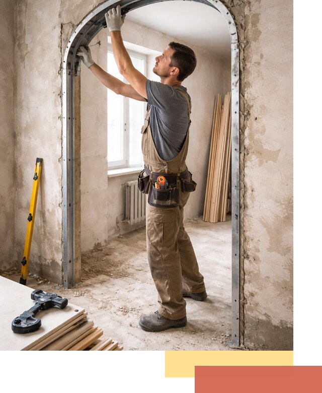 Устройство арочного проема в Воткинске под ключ