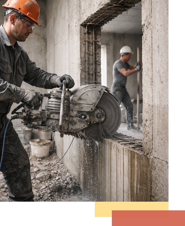 Алмазная резка проемов в Воткинске быстро и точно