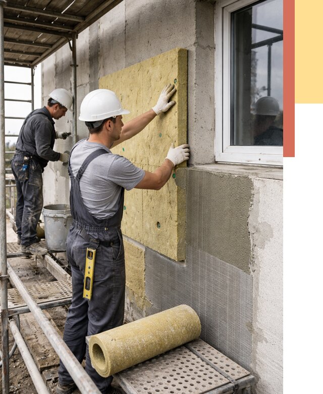 Утепление стен в Воткинске от 4455 руб. под ключ — быстро и недорого | ОТДЕЛОЧНИК-Втк