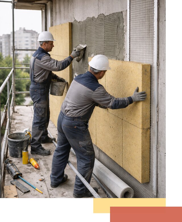 Утепление стен зданий и домов в Воткинске качественно и надежно