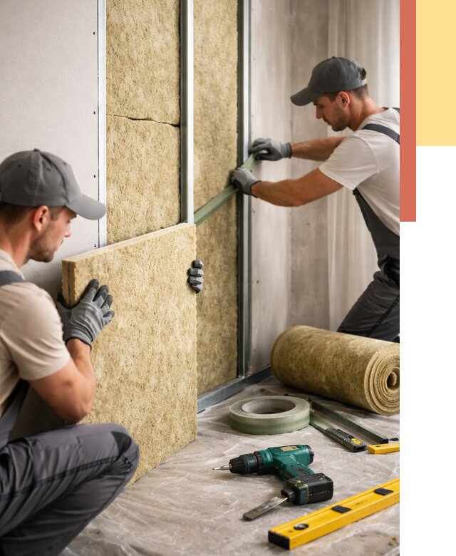 Шумоизоляция стен в Воткинске под ключ от 1917 руб. | ОТДЕЛОЧНИК-Втк