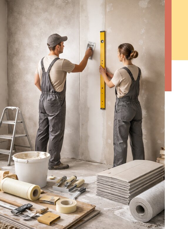 Отделка стен в Воткинске от 1554 руб/м² — недорого, быстро, под ключ | ОТДЕЛОЧНИК-Втк