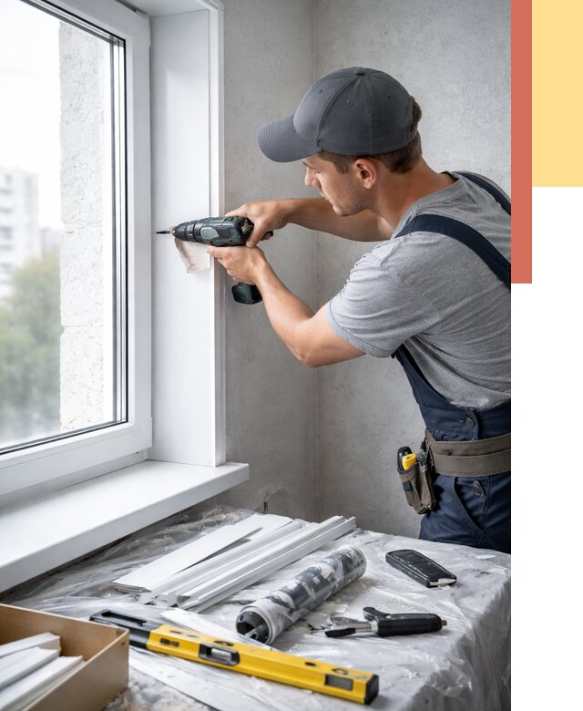 Установка пластиковых откосов в Воткинске от 2331 руб. | ОТДЕЛОЧНИК-Втк монтаж, быстро и недорого