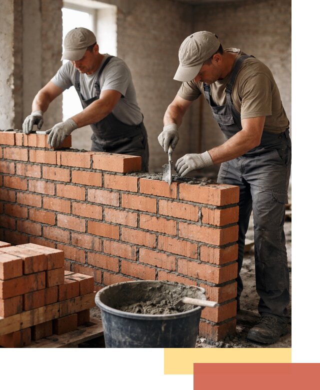 Кладка кирпичных перегородок под ключ в Воткинске