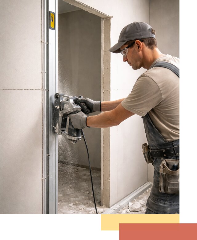 Устройство дверного проема в перегородке в Воткинске