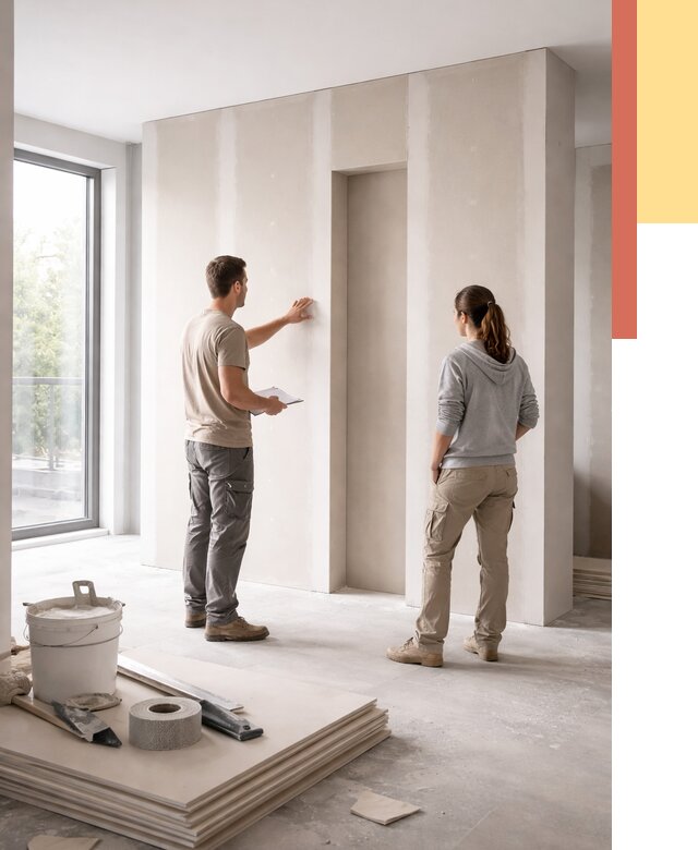 Зонирующая перегородка из гипсокартона в Воткинске от 2901 руб. под ключ | ОТДЕЛОЧНИК-Втк