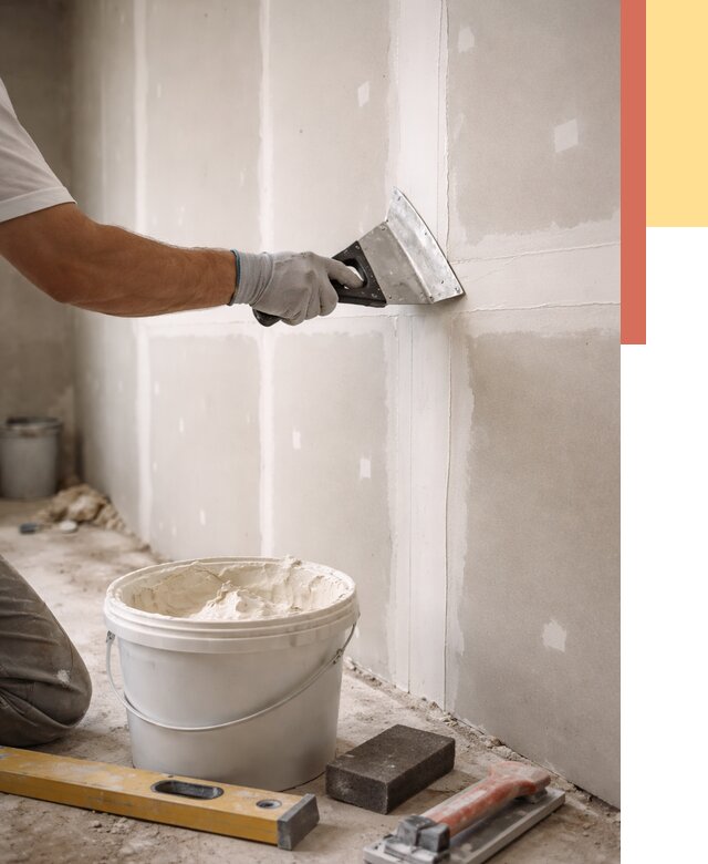 Шпаклевка перегородок из гипсокартона в Воткинске от 2590 руб. — услуги ОТДЕЛОЧНИК-Втк