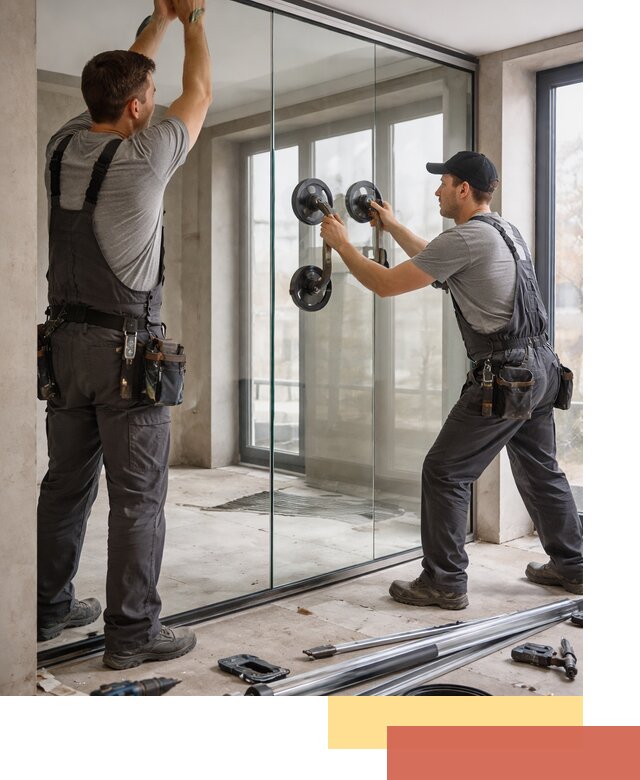 Цельностеклянные перегородки под ключ в Воткинске