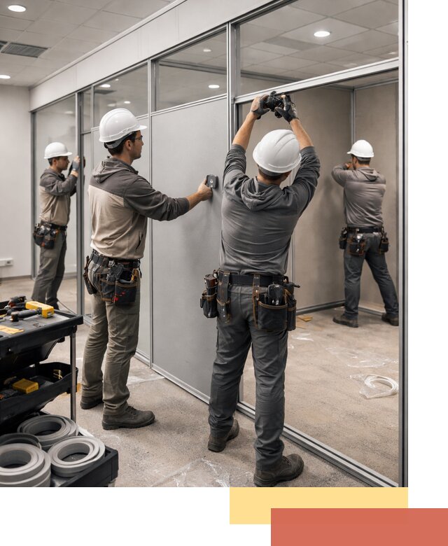 Мобильные офисные перегородки под ключ в Воткинске