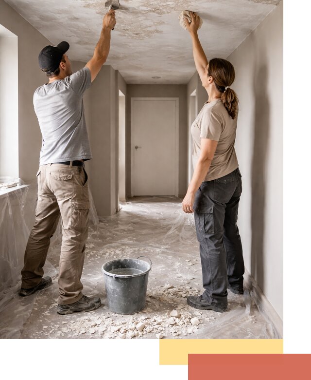 Удаление побелки с потолка в Воткинске — быстро и аккуратно