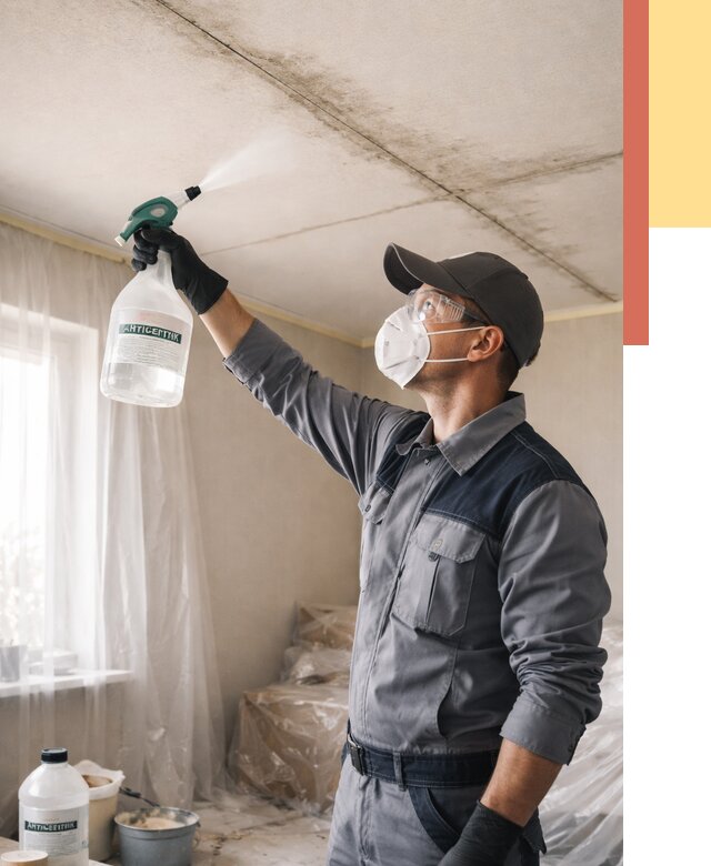 Антисептическая обработка потолка в Воткинске от 2590 руб. | ОТДЕЛОЧНИК-Втк