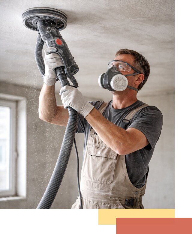 Шлифовка потолка в Воткинске — качественная подготовка под отделку