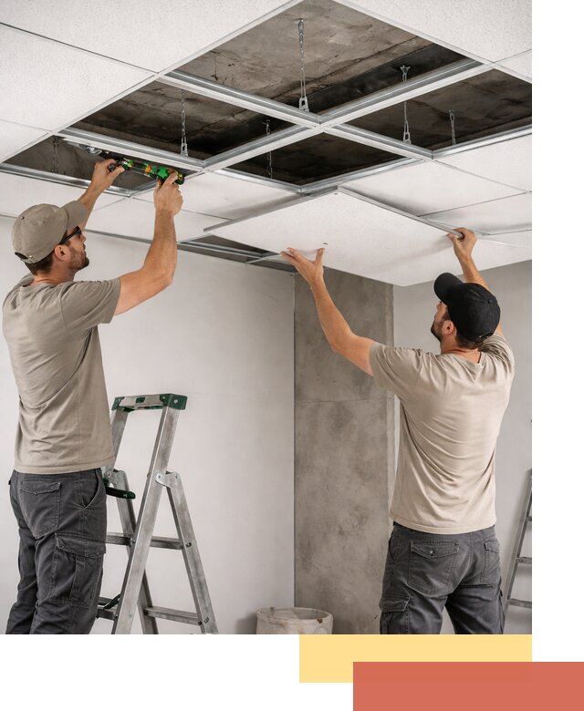 Монтаж потолка Армстронг под ключ в Воткинске
