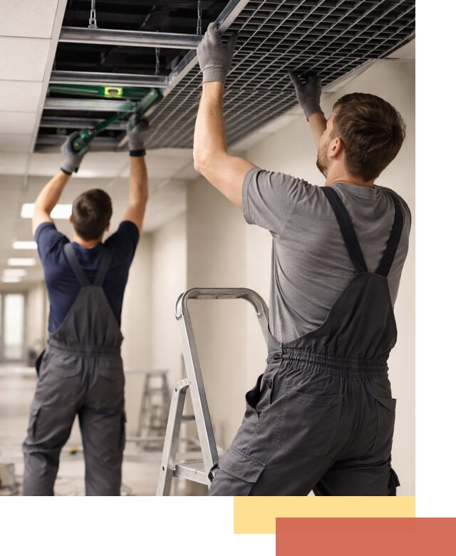 Монтаж потолка Грильято в Воткинске: установка под ключ качественно