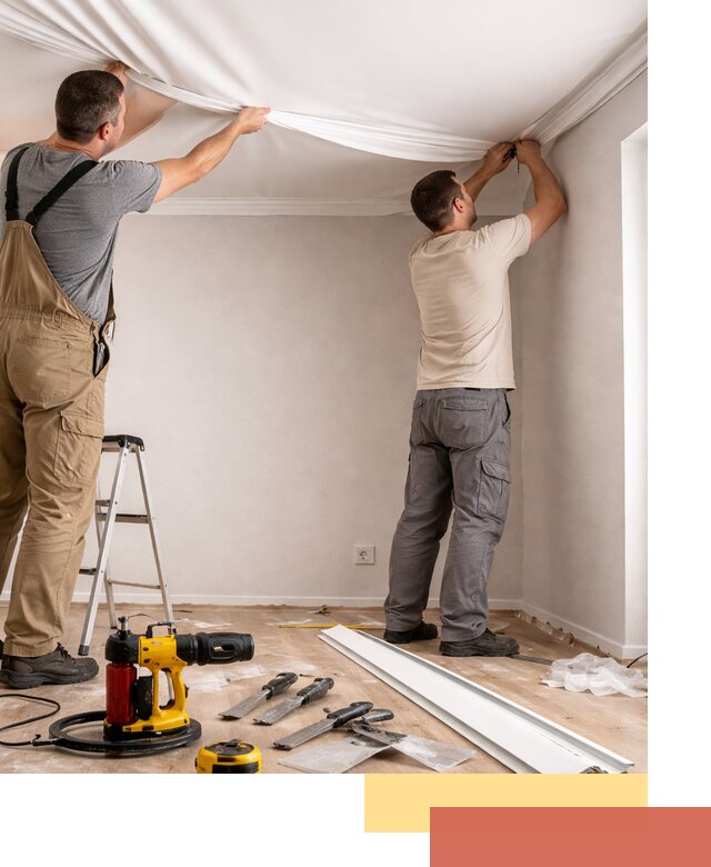 Монтаж ПВХ натяжного потолка в Воткинске качественно и быстро