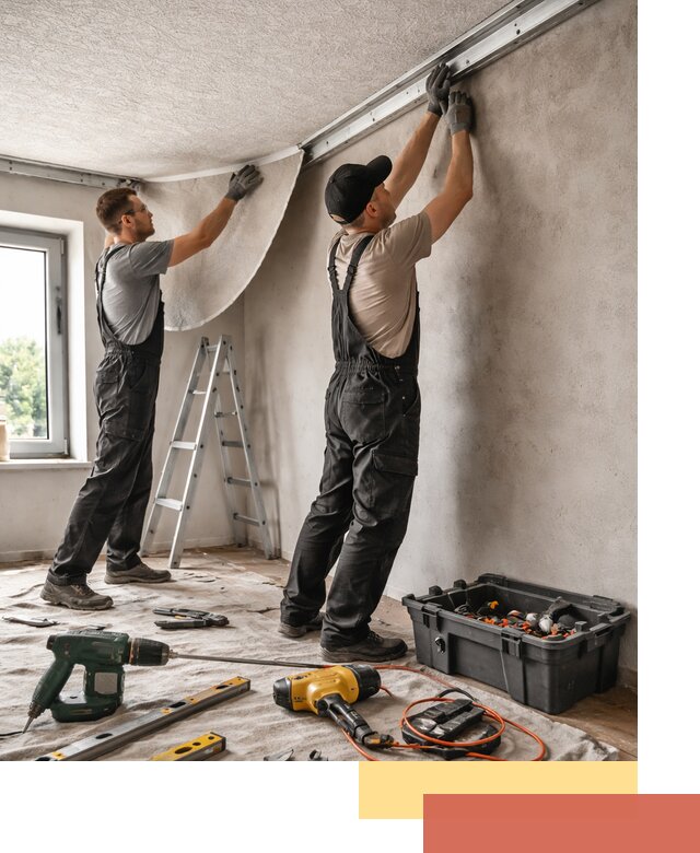 Монтаж фактурного натяжного потолка в Воткинске качественно и быстро