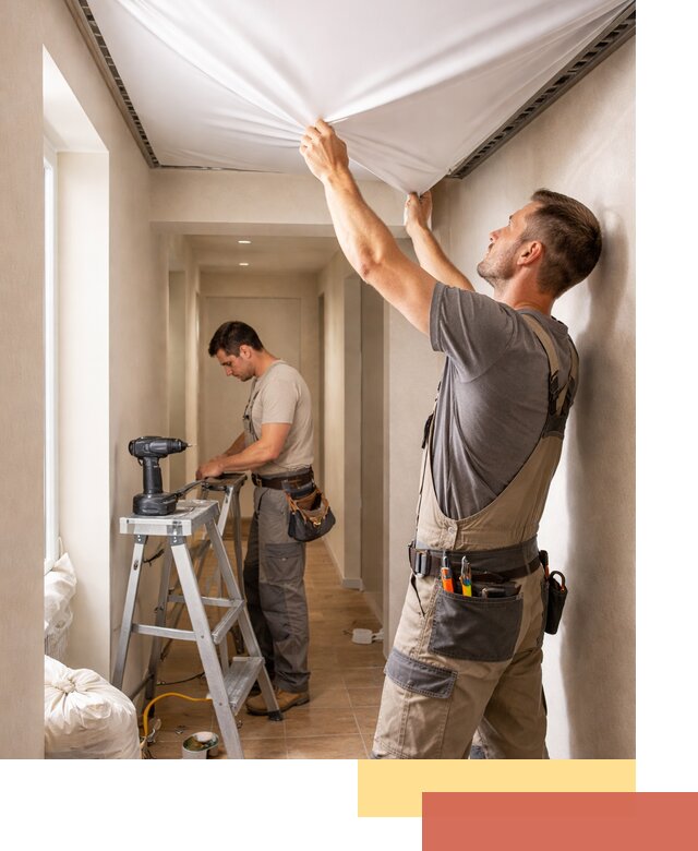 Монтаж натяжного потолка в прихожей в Воткинске