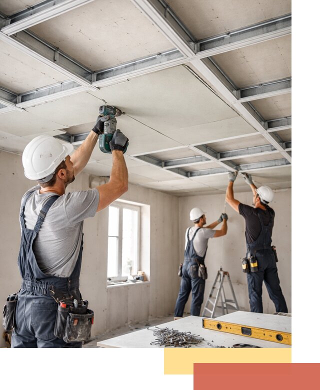 Кессонный потолок из гипсокартона под ключ в Воткинске