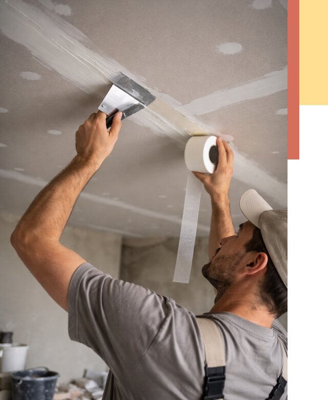 Обработка швов потолка ГКЛ в Воткинске от 7770 руб. под ключ | ОТДЕЛОЧНИК-Втк