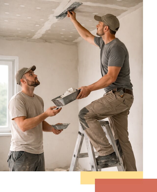 Шпаклевка потолка из гипсокартона в Воткинске качественно и быстро