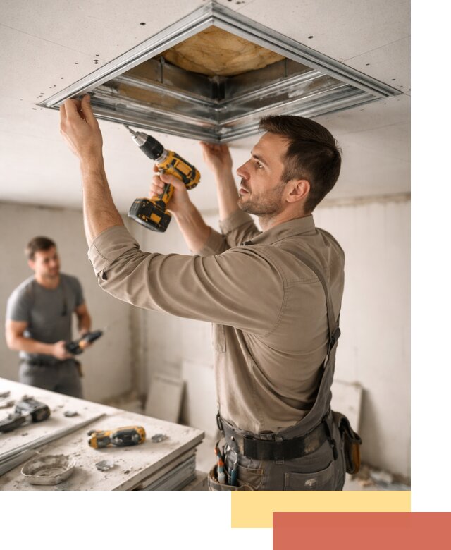 Монтаж люка в потолок из ГКЛ в Воткинске