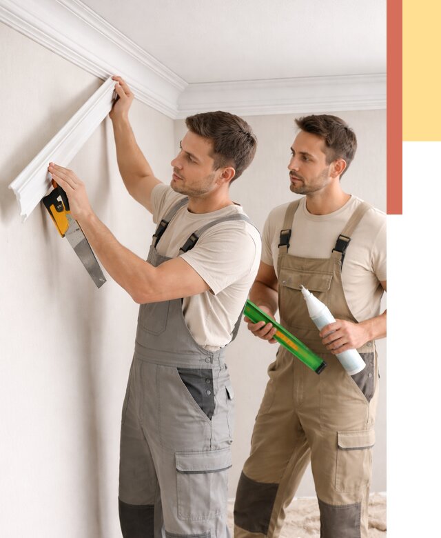 Монтаж потолочного плинтуса в Воткинске от 2383 руб. — быстро и недорого | ОТДЕЛОЧНИК-Втк